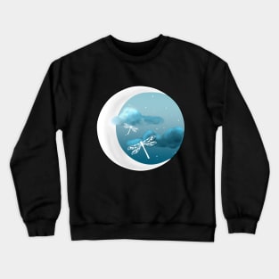 Dragonfly Moonlight Crewneck Sweatshirt